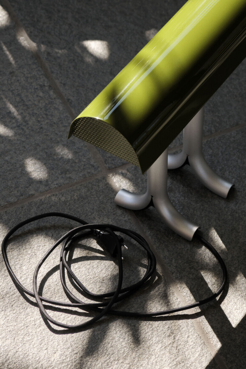 Lampe design Anagram Hay verte