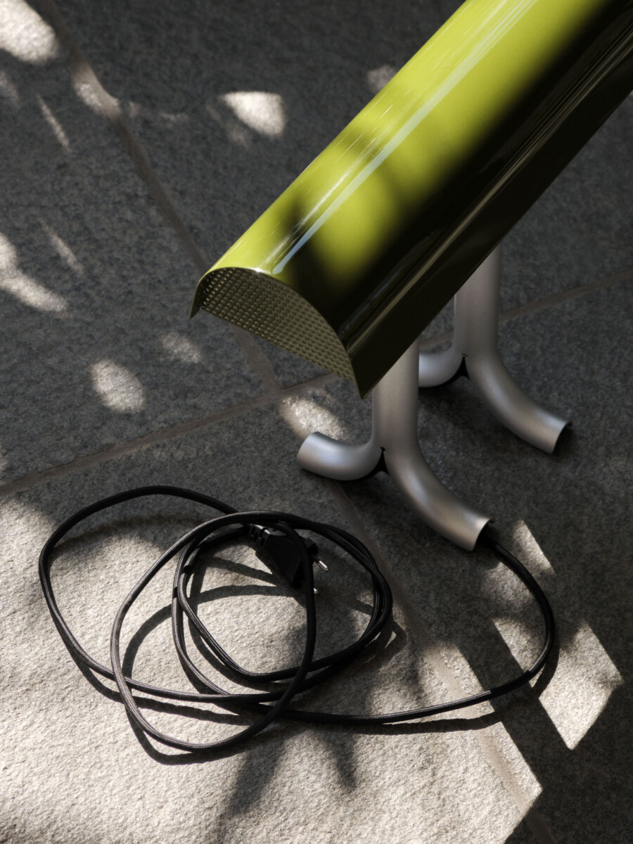 Lampe design Anagram Hay verte