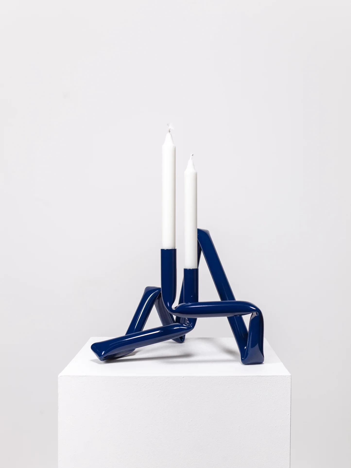 Bougeoir Bucatini bleu aot studio objet royan