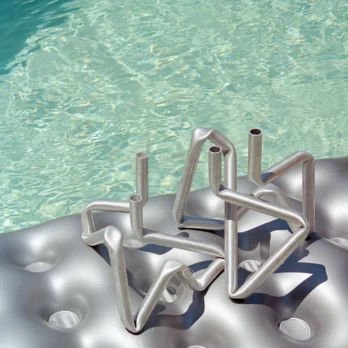 Bougeoir Bucatini aluminium aot studio objet royan