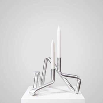 Bougeoir Bucatini aluminium aot studio objet royan
