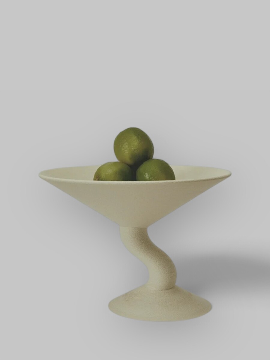 Coupe de fruit Wavy imprimée en 3D par Argot Studio en vente à l'Objet, boutique de décoration à Royan