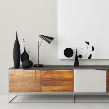 Mobile sur pied Santorini noir Volta Design en vente à L'Objet - Boutique de décoration design à Royan