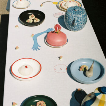 Nappe brodée hay