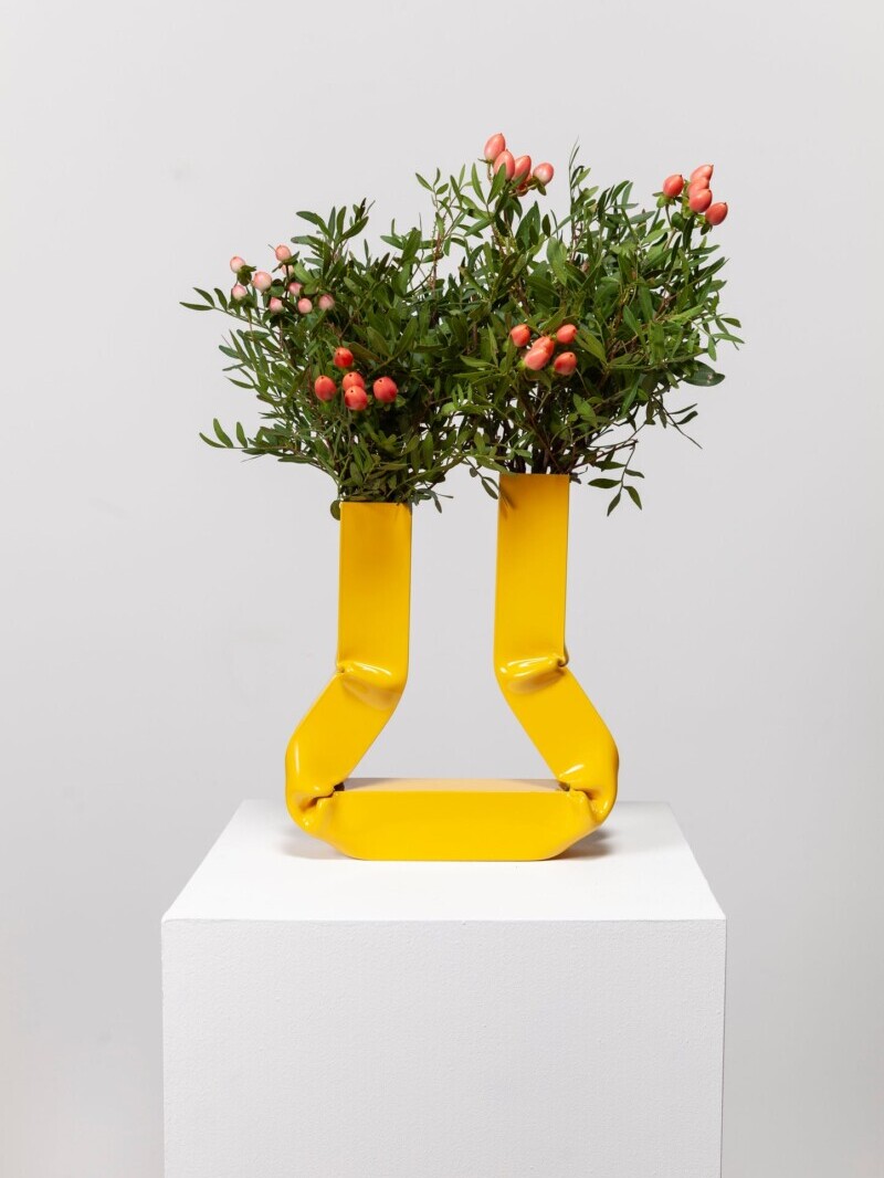 Vase vasi aot studio design objet royan couleur jaune tournesol