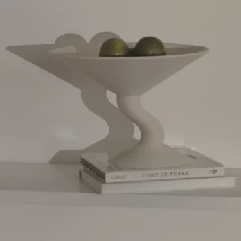 Coupe de fruit Wavy imprimée en 3D par Argot Studio en vente à l'Objet, boutique de décoration à Royan