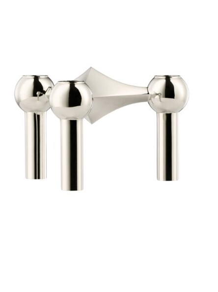 bougeoir stoff nagel single chrome