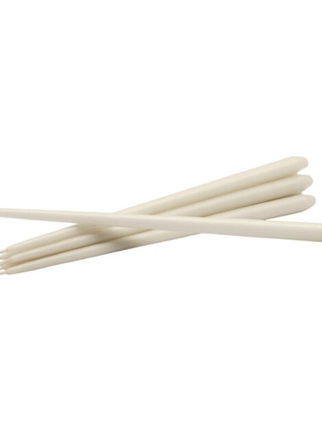 pack de 6 bougies Stoff Nagel blanc cassé