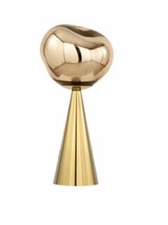 lampe melt portable led Tom Dixon gold