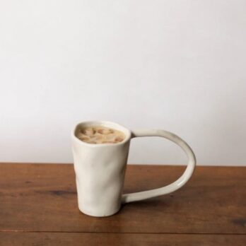 Méga mug Céju en grès blanc l'objet royan