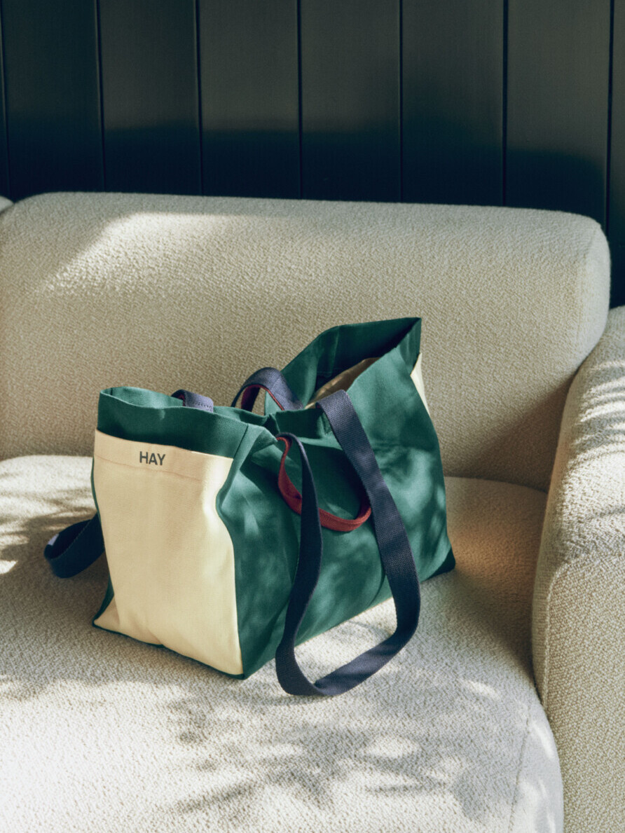 sac weekend Hay vert coton bio - l'objet royan