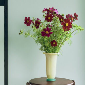 Vase Empire Hay sand & green