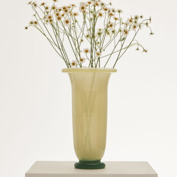 Vase Empire Hay sand & green