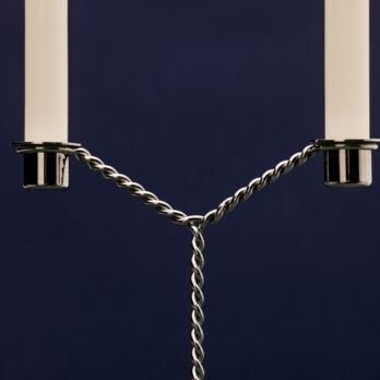 Chandelier Wire Hay métal torsadé chrome