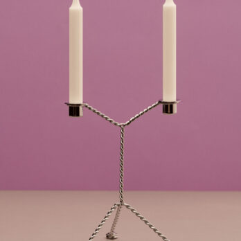 Chandelier Wire Hay métal torsadé chrome