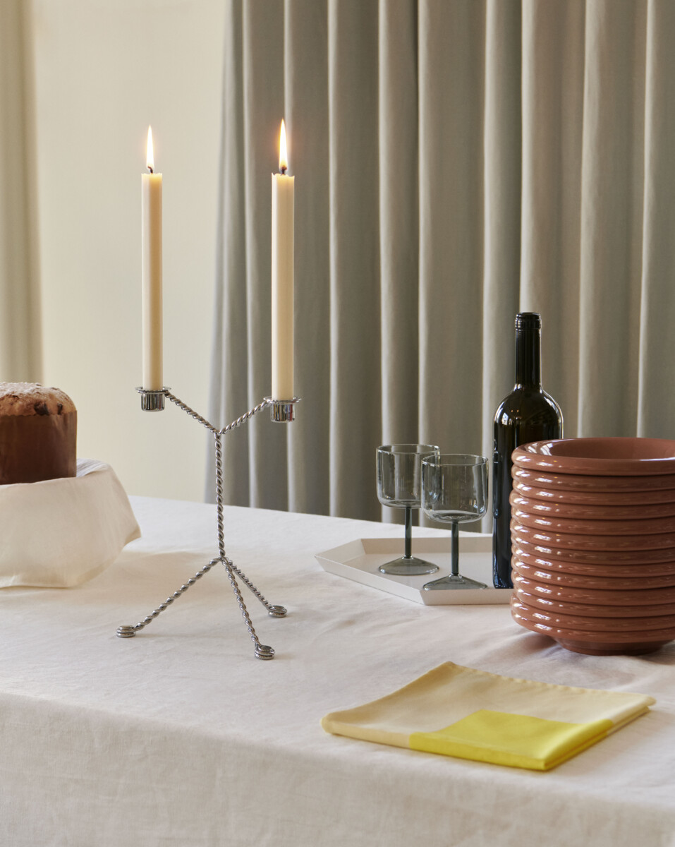 Chandelier Wire Hay métal torsadé chrome